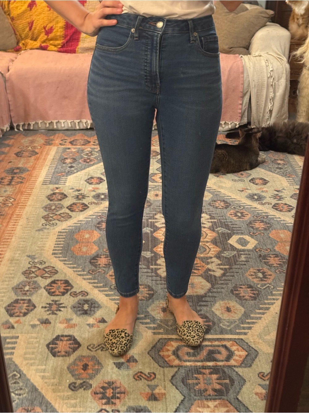 Everlane High-Rise Dark Blue Skinny Jeans - Size 26 Cropped- Make an Offer!